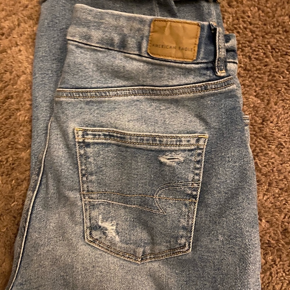 American Eagle Ripped Mom Jeans